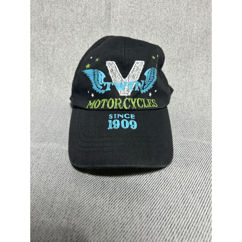 Harley Davidson Hat Men OS Black V-Twins Since 1909 Motorcycles‎ Winged